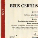 Stylized certificate icon
