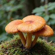 Reishi mushroom cluster
